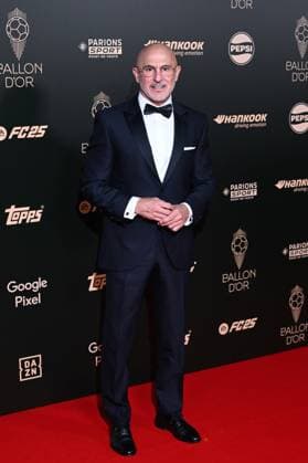Luis de la Fuente Castillo attends the Ballon d Or Ceremony at Theatre du Chatelet on October 28, 2024 in Paris, France ( Photo by Federico Pestellini Panoramic ) FOOTBALL : Ballon d Or 2024 - Paris - 28 10 2024 FedericoPestellini Panoramic 