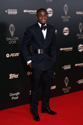 Atalanta and Nigeria player Ademola Lookman attends the Ballon d Or Ceremony at Theatre du Chatelet on October 28, 2024 in Paris, France ( Photo by Federico Pestellini Panoramic ) FOOTBALL : Ballon d Or 2024 - Paris - 28 10 2024 FedericoPestellini Panoramic 