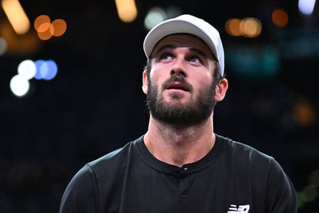 Paris Masters Tommy Paul (USA) during his first round at the 2024 Rolex Paris Masters at the Accor Arena in Paris, France, on October 28, 2024. Photo by Corinne Dubreuil ABACAPRESS.COM Paris France  Copyright: xDubreuilxCorinne ABACAx