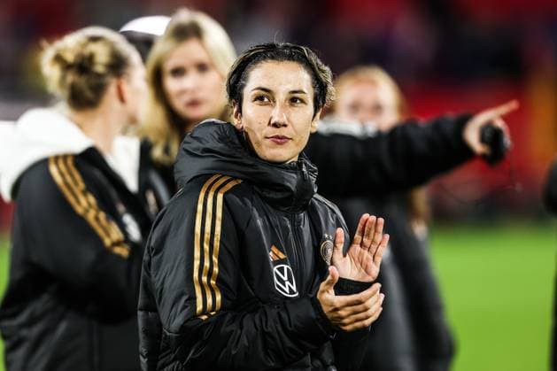 Fussball, Frauen Nationalmannschaft Saison 2024 2025 Länderspiel Deutschland - Australien 28.10.2024, schauinsland-reisen-arena Sara Doorsoun (Deutschland, 23) Duisburg schauinsland-reisen-arena Nordrhein-Westfahlen Deutschland