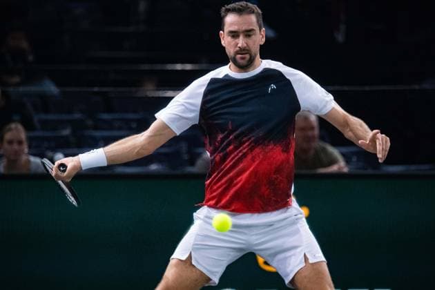 Marin Cilic (CRO) TENNIS : Paris Rolex Master - Paris - 29 10 2024 BaptisteAutissier Panoramic 