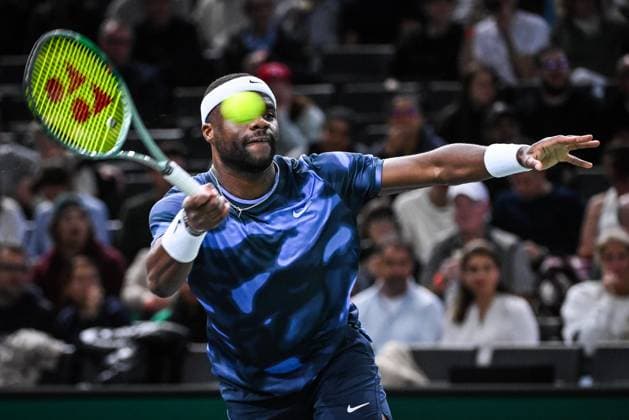 October 29, 2024, Paris, France, France: Frances TIAFOE of United States during the second day of the Rolex Paris Masters 1000 tennis tournament at Accor Arena on October 29, 2024 in Paris, France. Paris France - ZUMAm308 20241029_zsp_m308_017 Copyright: xMatthieuxMirvillex