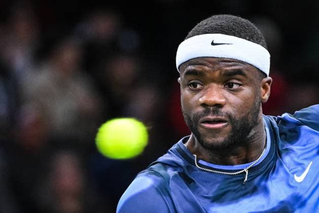 Sport Bilder des Tages October 29, 2024, Paris, France, France: Frances TIAFOE of United States during the second day of the Rolex Paris Masters 1000 tennis tournament at Accor Arena on October 29, 2024 in Paris, France. Paris France - ZUMAm308 20241029_zsp_m308_021 Copyright: xMatthieuxMirvillex