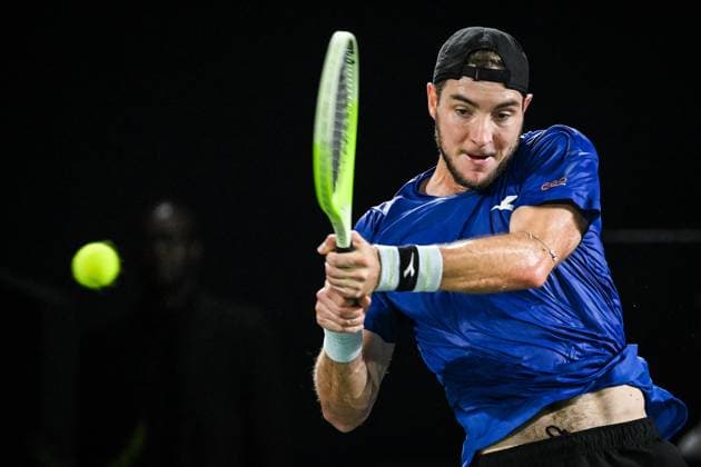 October 29, 2024, Paris, France, France: Jan-Lennard STRUFF of Germany during the second day of the Rolex Paris Masters 1000 tennis tournament at Accor Arena on October 29, 2024 in Paris, France. Paris France - ZUMAm308 20241029_zsp_m308_028 Copyright: xMatthieuxMirvillex