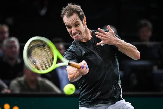 October 29, 2024, Paris, France, France: Richard GASQUET of France during the second day of the Rolex Paris Masters 1000 tennis tournament at Accor Arena on October 29, 2024 in Paris, France. Paris France - ZUMAm308 20241029_zsp_m308_052 Copyright: xMatthieuxMirvillex
