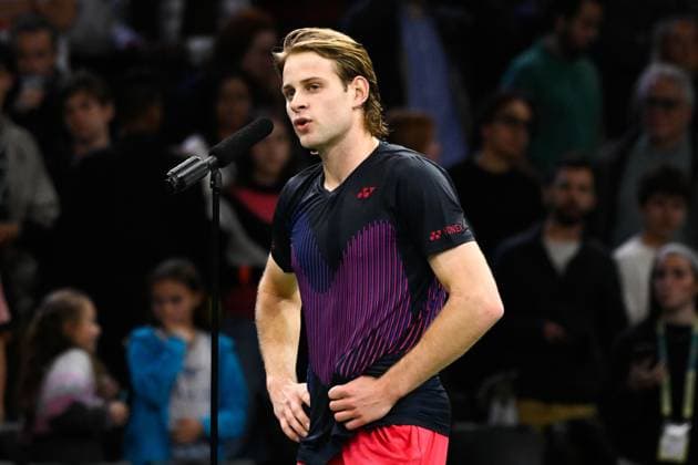 Zizou Bergs ( Belgique ) during the Rolex Paris Masters at Accor Hotel Arena on October 29, 2024 in Paris, France. (Photo by Federico Pestellini Panoramic ) TENNIS : Rolex Paris Masters - Paris - 29 10 2024 FedericoPestellini Panoramic 