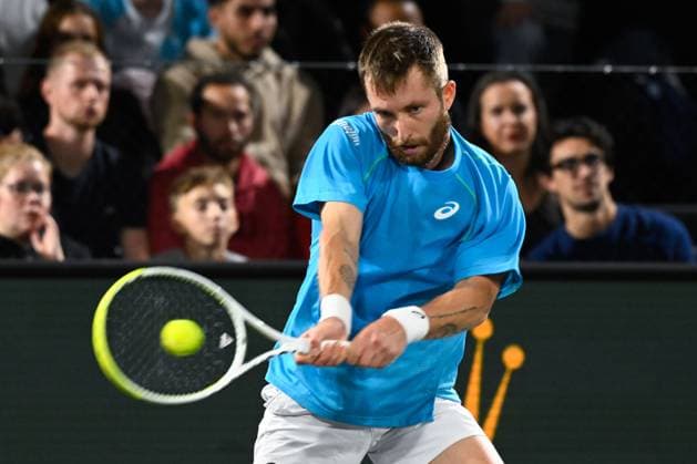 Corentin MOUTET ( France ) during the Rolex Paris Masters at Accor Hotel Arena on October 29, 2024 in Paris, France. (Photo by Federico Pestellini Panoramic ) TENNIS : Rolex Paris Masters - Paris - 29 10 2024 FedericoPestellini Panoramic 