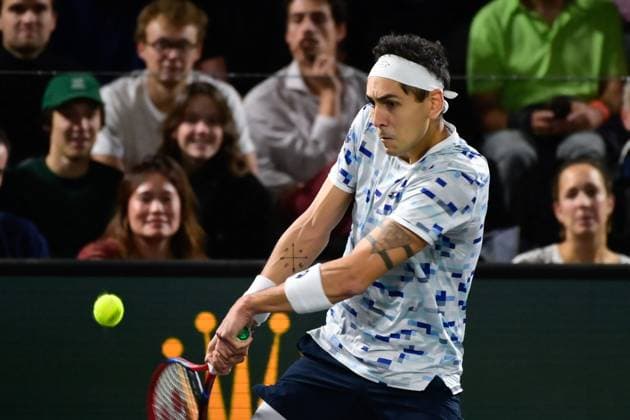 Roberto Carballes Baena ( ESP ) during the Rolex Paris Masters at Accor Hotel Arena on October 29, 2024 in Paris, France. (Photo by Federico Pestellini Panoramic ) TENNIS : Rolex Paris Masters - Paris - 29 10 2024 FedericoPestellini Panoramic 
