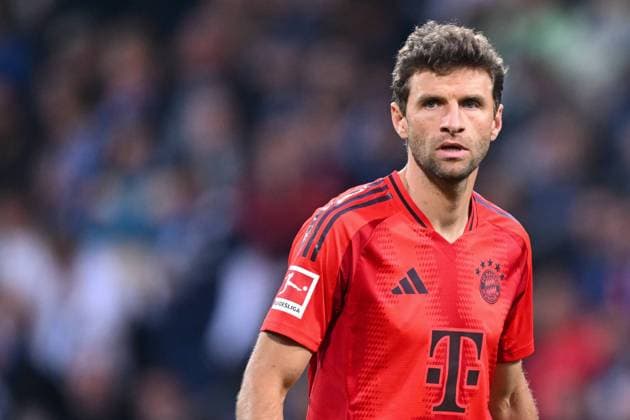 BOCHUM - Thomas Muller of FC Bayern Munchen during the Bundesliga match between VFL Bochum 1848 and FC Bayern Munchen at the Vonovia Ruhrstadion on Oct. 27, 2024 in Bochum, Germany. ANP Hollandse Hoogte Bundesliga 2024 25 xVIxANPxSportx xGerritxvanxKeulenxIVx 512217218 originalFilename: 512217218.jpg
