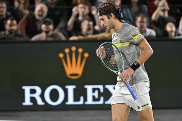 Tennis : Rolex Paris Masters 2024 - Tomas Martin Etcheverry - Argentine Tennis : Rolex Paris Masters 2024 - Paris - 30 10 2024 ChrysleneCaillaud Panoramic 