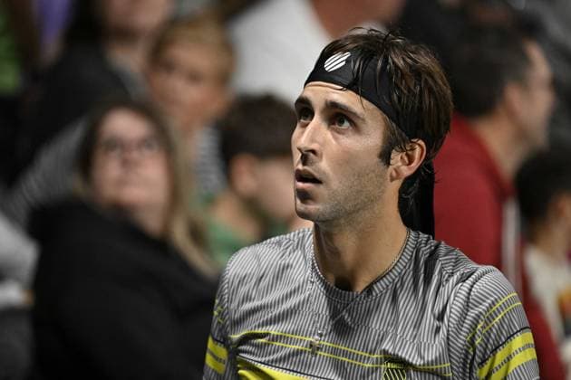 Tennis : Rolex Paris Masters 2024 - Tomas Martin Etcheverry - Argentine Tennis : Rolex Paris Masters 2024 - Paris - 30 10 2024 ChrysleneCaillaud Panoramic 