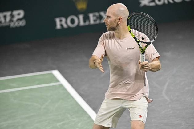 Tennis : Rolex Paris Masters 2024 - Adrian Mannarino- France Tennis : Rolex Paris Masters 2024 - Paris - 30 10 2024 ChrysleneCaillaud Panoramic 