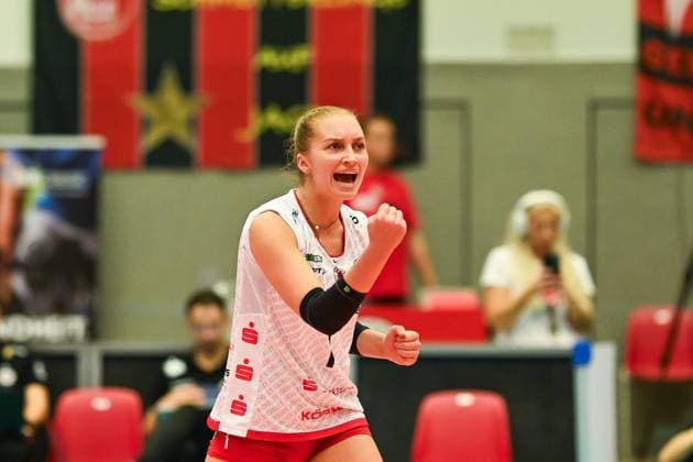Patricia Nestler (Dresdner SC, 1) Dresdner SC vs. VfB Suhl Lotto Thueringen, 1. Volleyball Bundesliga Frauen, Spielzeit 2024 2025, 30.10.2024 Dresdner SC vs. VfB Suhl Lotto Thueringen, 1. Volleyball Bundesliga Frauen, Spielzeit 2024 2025, 30.10.2024 Dresden Copyright: xEibner-Pressefoto PatrickxHoepnex EP_PHR