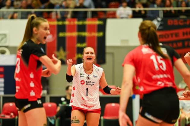 Patricia Nestler (Dresdner SC, 1) Dresdner SC vs. VfB Suhl Lotto Thueringen, 1. Volleyball Bundesliga Frauen, Spielzeit 2024 2025, 30.10.2024 Dresdner SC vs. VfB Suhl Lotto Thueringen, 1. Volleyball Bundesliga Frauen, Spielzeit 2024 2025, 30.10.2024 Dresden Copyright: xEibner-Pressefoto PatrickxHoepnex EP_PHR