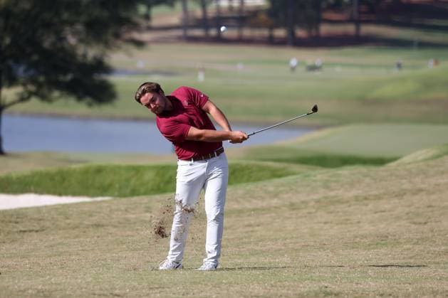 ATLANTA, GA - OCTOBER 30: Florida State Seminoles Jack Bigham during day two of the 2024 East Lake Cup on October 30, 2024 at East Lake Golf Club in Atlanta, Georgia. (Photo by Michael Wade Icon Sportswire) GOLF: OCT 30 East Lake Cup EDITORIAL USE ONLY Icon24103014