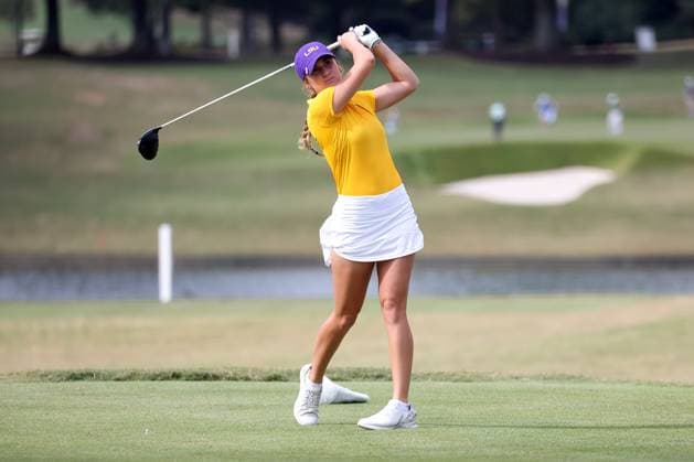 ATLANTA, GA - OCTOBER 30: LSU Tigers Taylor Riley during day two of the 2024 East Lake Cup on October 30, 2024 at East Lake Golf Club in Atlanta, Georgia. (Photo by Michael Wade Icon Sportswire) GOLF: OCT 30 East Lake Cup EDITORIAL USE ONLY Icon24103028