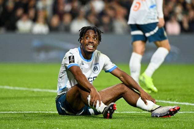 09 Elye WAHI (om) during the Ligue 1 McDonald s match between Montpellier and Marseille at Stade de la Mosson on October 20, 2024 in Montpellier, France.  Copyright: xSylvainxTHOMASx
