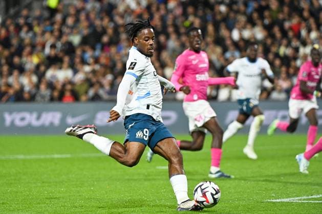 09 Elye WAHI (om) during the Ligue 1 McDonald s match between Montpellier and Marseille at Stade de la Mosson on October 20, 2024 in Montpellier, France.  Copyright: xSylvainxTHOMASx