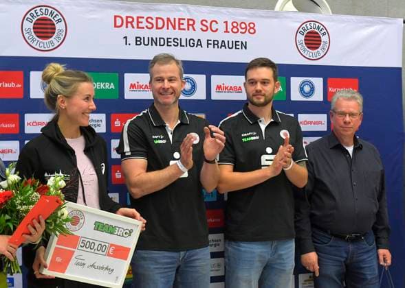 30.10.2024, Team Aufschlag, Ehrung der Sitzvolleyballer des DSC, Volleyball, 1. Bundesliga, Dresdner SC - VfB Suhl, (c) Dresden
