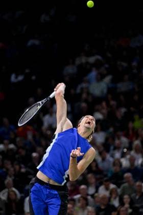 Rolex Paris Masters - 2nd Round German tennis player, Alexander Zverev, during the second round of the Rolex Paris Masters in Bercy, Paris, France, on October 30, 2024. Photo by Tomas Stevens ABACAPRESS.COM Paris France  Copyright: xStevensxTomas ABACAx