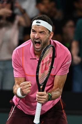 Rolex Paris Masters - 2nd Round Grigor Dimitrov (BUL) during his second round at the 2024 Rolex Paris Masters at the Accor Arena in Paris, France, on October 30, 2024. Photo by Corinne Dubreuil ABACAPRESS.COM Paris France  Copyright: xDubreuilxCorinne ABACAx