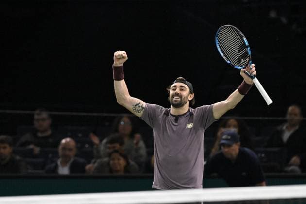 Tennis : Rolex Paris Masters 2024 - Jordan Thompson - Australie Tennis : Rolex Paris Masters 2024 - Paris - 30 10 2024 ChrysleneCaillaud Panoramic 