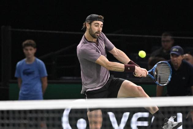 Tennis : Rolex Paris Masters 2024 - Jordan Thompson - Australie Tennis : Rolex Paris Masters 2024 - Paris - 30 10 2024 ChrysleneCaillaud Panoramic 