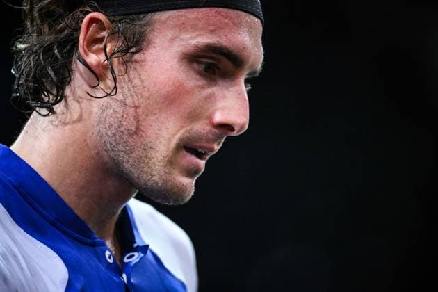 October 31, 2024, Paris, France, France: Stefanos TSITSIPAS of Greece during the fourth day of the Rolex Paris Masters 1000 tennis tournament at Accor Arena on October 31, 2024 in Paris, France. Paris France - ZUMAm308 20241031_zsp_m308_020 Copyright: xMatthieuxMirvillex
