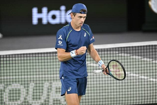 Tennis : Rolex Paris Masters 2024 - Alex De Minaur - Australie Tennis : Rolex Paris Masters 2024 - Paris - 30 10 2024 ChrysleneCaillaud Panoramic 