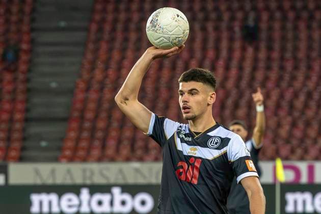 Albian Hajdari, FCL, Grasshopper Club Zürich - FC Lugano, Super League, Fussball, 31.10.2024