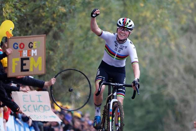 X2O Badkamers Trofee cyclocross - Koppenbergcross 2024 OUDENAARDE, BELGIUM - NOVEMBER 01 : Van Empel Fem (NED) of Visma Lease A Bike wins during the Koppenbergcross, the first leg of the women elite X2O Badkamers Trofee cyclocross series 2024-2025 in Oudenaarde, Belgium, 01 11 2024 Oudenaarde Belgium  Copyright: xJanxDexMeuleneirx