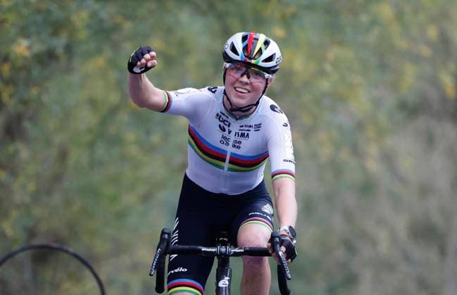 X2O Badkamers Trofee cyclocross - Koppenbergcross 2024 OUDENAARDE, BELGIUM - NOVEMBER 01 : Van Empel Fem (NED) of Visma Lease A Bike wins during the Koppenbergcross, the first leg of the women elite X2O Badkamers Trofee cyclocross series 2024-2025 in Oudenaarde, Belgium, 01 11 2024 Oudenaarde Belgium  Copyright: xJanxDexMeuleneirx