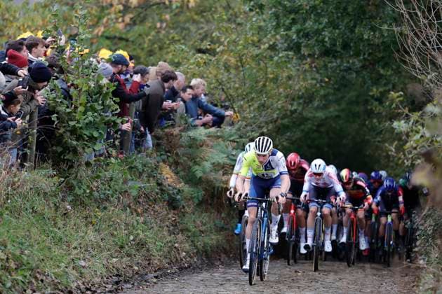 X2O Badkamers Trofee cyclocross - Koppenbergcross 2024 OUDENAARDE, BELGIUM - NOVEMBER 01 : Aerts Thijs (BEL) of Charles Liegeois Roastery Cx during the Koppenbergcross, the first leg of the men elite X2O Badkamers Trofee cyclocross series 2024-2025 in Oudenaarde, Belgium, 01 11 2024 Oudenaarde Belgium  Copyright: xJanxDexMeuleneirx