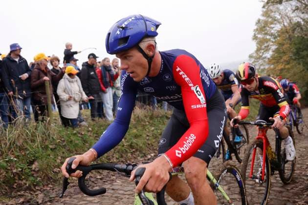 X2O Badkamers Trofee cyclocross - Koppenbergcross 2024 OUDENAARDE, BELGIUM - NOVEMBER 01 : Nys Thibau (BEL) of Baloise Trek Lions during the Koppenbergcross, the first leg of the men elite X2O Badkamers Trofee cyclocross series 2024-2025 in Oudenaarde, Belgium, 01 11 2024 Oudenaarde Belgium  Copyright: xJanxDexMeuleneirx
