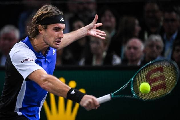 November 1, 2024, Paris, France, France: Stefanos TSITSIPAS of Greece during the fifth day of the Rolex Paris Masters 1000 tennis tournament at Accor Arena on November 01, 2024 in Paris, France. Paris France - ZUMAm308 20241101_zsp_m308_018 Copyright: xMatthieuxMirvillex