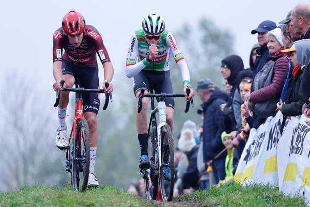 X2O Badkamers Trofee cyclocross - Koppenbergcross 2024 OUDENAARDE, BELGIUM - NOVEMBER 01 : rider of Crelan - Corendon during the Koppenbergcross, the first leg of the X2O Badkamers Trofee cyclocross series 2024-2025 in Oudenaarde, Belgium, 01 11 2024 Oudenaarde Belgium  Copyright: xJanxDexMeuleneirx