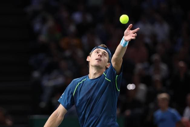 ROLEX PARIS MASTERS TENNIS 2024 Thierry Larret Maxppp. Tennis. Rolex Paris Masters. Accorhotels Arena, Paris (75), Le 1er Novembre 2024. Quart de finale : Holger RUNE (DEN) vs Alex DE MINAUR (AUS); Paris (75) ACCORHOTELS ARENA ILE DE FRANCE FRANCE  Copyright: xMAXPPPxThierryxLarretx TL_20241101_8314 0777579038st