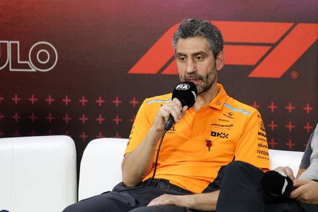 STELLA Andrea (ita), Team Principal of McLaren F1 Team, portrait press conference, PK, Pressekonferenz during the Formula 1 Grande Premio de Sao Paulo 2024, 21th round of the 2024 Formula One World Championship, WM, Weltmeisterschaft from November 1 to 3, 2024 on the Interlagos Circuit, in Sao Paulo, Brazil - F1 - SAO PAULO GRAND PRIX 2024 DPPI Panoramic 241101_R21_BRASILE_DP_XB3_1195