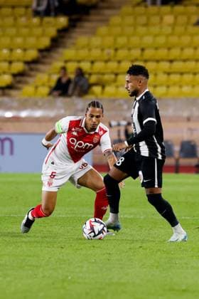 AS Monaco v Angers SCO - Ligue 1 MCDonald s 2024 2025 18 Jim ALLEVINAH (sco) - 05 Thilo KEHRER (asm) during the Ligue 1 MCDonald s match between Monaco and Angers at Stade Louis II on November 1, 2024 in Monaco, Monaco. Monaco Monaco  Copyright: xFEPx 776232185