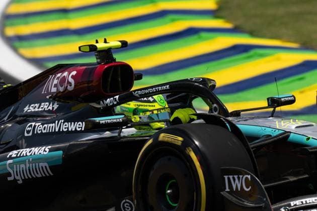 01.11.2024, Autodromo Jose Carlos Pace, Interlagos, FORMULA 1 LENOVO GRANDE PREMIO DE SAO PAULO 2024 , im Bild Lewis Hamilton (GBR), Mercedes-AMG Petronas Formula One Team (Photo by Hasan Bratic DeFodi Images) not used in POL SRB CRO FRA GBR NED ITA USA Defodi-506_20241101_hbr_0069