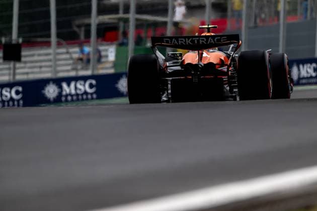 SAO PAULO, BRAZIL: Oscar Piastri, racing for the McLaren F1 team during the 2024 Formula 1 Sao Paulo Grand Prix at the Interlagos Circuit in Sao Paulo, Brazil