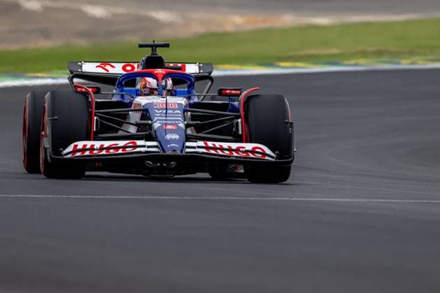 SAO PAULO, BRAZIL: Liam Lawson, racing for the Racing Bulls team during the 2024 Formula 1 Sao Paulo Grand Prix at the Interlagos Circuit in Sao Paulo, Brazil