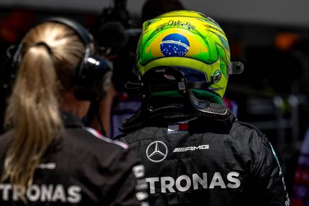 SAO PAULO, BRAZIL: Lewis Hamilton, racing for the Mercedes team during the 2024 Formula 1 Sao Paulo Grand Prix at the Interlagos Circuit in Sao Paulo, Brazil