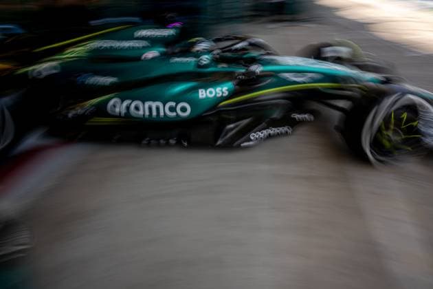 SAO PAULO, BRAZIL: Lance Stroll, racing for the Aston Martin F1 team during the 2024 Formula 1 Sao Paulo Grand Prix at the Interlagos Circuit in Sao Paulo, Brazil