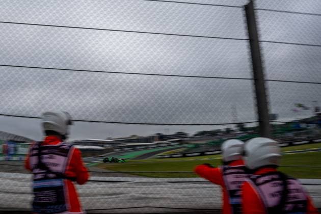 SAO PAULO, BRAZIL: Zhou Guanyu, racing for the Stake F1 Team team during the 2024 Formula 1 Sao Paulo Grand Prix at the Interlagos Circuit in Sao Paulo, Brazil