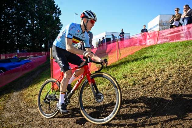 2024 UEC Cyclo-Cross EC - Media Activities PONTEVEDRA, SPAIN - NOVEMBER 02 : DE BRUYCKERE Kay of Belgium pictured during a training session prior to the 2024 UEC Cyclo-Cross European Championships on November 02, 2024 in Pontevedra, Spain, 02 11 2024 Pontevedra Spain  Copyright: xNicoxVereeckenx