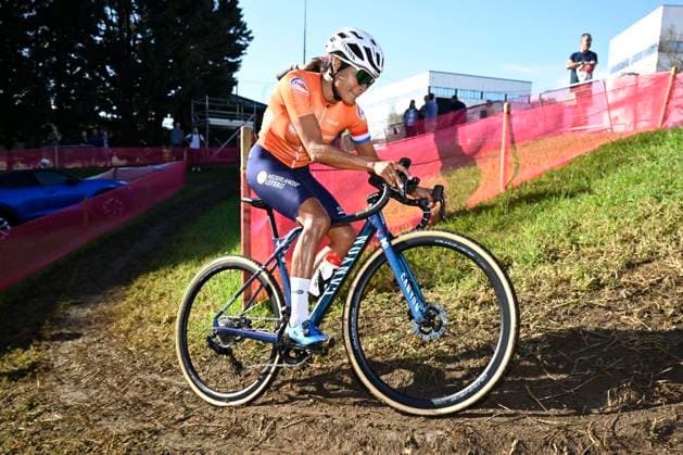 2024 UEC Cyclo-Cross EC - Media Activities PONTEVEDRA, SPAIN - NOVEMBER 02 : ALVARADO Ceylin del Carmen of Netherlands pictured during a training session prior to the 2024 UEC Cyclo-Cross European Championships on November 02, 2024 in Pontevedra, Spain, 02 11 2024 Pontevedra Spain  Copyright: xNicoxVereeckenx