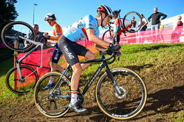 2024 UEC Cyclo-Cross EC - Media Activities PONTEVEDRA, SPAIN - NOVEMBER 02 : VANDEN EYNDE Mats of Belgium pictured during a training session prior to the 2024 UEC Cyclo-Cross European Championships on November 02, 2024 in Pontevedra, Spain, 02 11 2024 Pontevedra Spain  Copyright: xNicoxVereeckenx