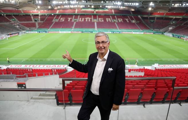29.10.24 VfB Stuttgart Dietmar Allgaier Deutschland, Stuttgart, 29.10.2024, Fussball, Bundesliga, VfB Stuttgart: Dietmar Allgaier (Präsident).