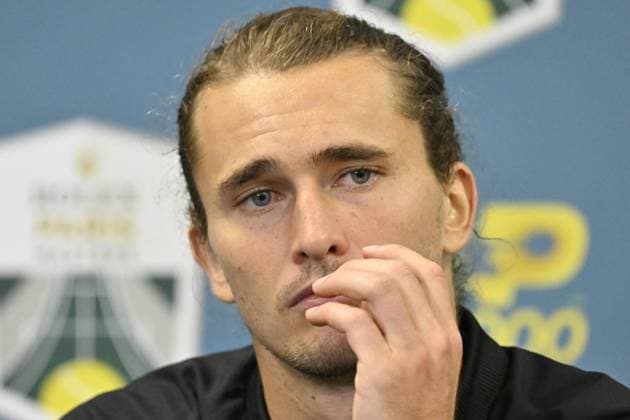 Tennis : Rolex Paris Masters 2024 - Alexander Zverev - coference de presse - Allemagne Tennis : Rolex Paris Masters 2024 - Paris - 02 11 2024 ChrysleneCaillaud Panoramic 
